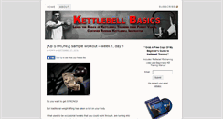 Desktop Screenshot of kettlebellbasics.net